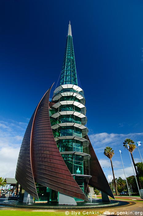 australia stock photography | The Swan Bell Tower at Night, Perth, WA, Australia, Image ID AUPE0020
