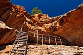 australia stock photography | Stairs and Entrance to the Yourambulla Caves Aboriginal Painting Site, Hawker, Flinders Ranges, South Australia (SA), Australia, Image ID AU-YOURAMBULLA-CAVES-0001. 