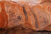 australia stock photography | Aboriginal Paintings at Yourambulla Caves, Hawker, Flinders Ranges, South Australia (SA), Australia, Image ID AU-YOURAMBULLA-CAVES-0002. 