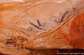 australia stock photography | Aboriginal Paintings at Yourambulla Caves, Hawker, Flinders Ranges, South Australia (SA), Australia, Image ID AU-YOURAMBULLA-CAVES-0003. 