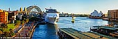 australia stock photography | Cruise Ship at Circular Quay in the Morning, Sydney, New South Wales (NSW), Australia, Image ID AU-SYDNEY-CIRCULAR-QUAY-0016. A cruise ship docked at the Overseas Passenger Terminal in Circular Quay, Sydney early in the morning. The Overseas Passenger Terminal also known as the Sydney Cove Passenger Terminal. More than 200 cruise ships are visiting Sydney every year and the cruise industry injects billions of dollars into Sydney's economy each year.