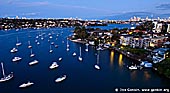 australia stock photography | Parramatta River and Drummoyne After Sunset, Gladesville Bridge, Sydney, New South Wales (NSW), Australia, Image ID AU-SYDNEY-0002. 