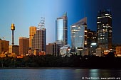 australia stock photography | Sydney City at Night and Sunset, Sydney, New South Wales, Australia, Image ID AUSY0033. 
