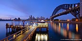 australia stock photography | Jeffrey Street Wharf at Dawn, Kirribilli, Sydney, NSW, Australia, Image ID AU-SYDNEY-0023. Dawn over the Sydney skyline across the harbour as seen from Jeffrey Street Wharf at Dawn, Kirribilli.