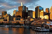 australia stock photography | Darling Harbour at Sunset, Sydney, New South Wales, Australia, Image ID AU-SYDNEY-DARLING-HARBOUR-0004. Stock image of the Sydney central business district (downtown) from the Darling Harbour at colourful sunset.