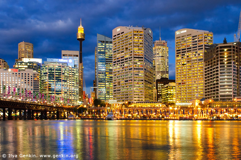 Sydney City from Darling Harbour, Sydney, New South Wales, Australia