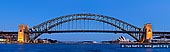 australia stock photography | Sydney Harbour Bridge and Opera House after Sunset, A View from Blues Point Reserve, Sydney, New South Wales (NSW), Australia, Image ID AU-SYDNEY-HARBOUR-BRIDGE-0020. Wide panoramic image of the Sydney Harbour Bridge and Sydney Opera House after sunset as it was seen from the Blues Point Reserve in North Sydney, NSW, Australia. Blues Point Reserve is one of the finest place in Sydney from which to view the harbour, the Harbour Bridge and the Opera House.