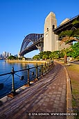 australia stock photography | Sydney Harbour Bridge in the Morning, Kirribilli, NSW, Australia, Image ID AU-SYDNEY-HARBOUR-BRIDGE-0034. Vertical stock image of the Sydney Harbour Bridge in the morning from Kirribilli, NSW, Australia with some space at the top and bottom for any text.