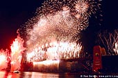 australia stock photography | New Year Eve Fireworks over Sydney Harbour Bridge, View from Kirribilli, Sydney, New South Wales, Australia, Image ID AUHB0025. 