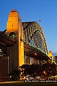 australia stock photography | Sydney Harbour Bridge at Night from Bradfield Park, Sydney, New South Wales (NSW), Australia, Image ID AU-SYDNEY-HARBOUR-BRIDGE-0019. Bradfield Park in Milsons Point, Sydney, Australia is a large park with grandstand views of Sydney Harbour, the Sydney Harbour Bridge and the city. The picturesque Bradfield Park is a great place for walking, picnicking, lying in the sun, and photo opportunities of the Bridge and Harbour. This park is next to North Sydney Olympic Pool and Luna Park.