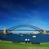 australia stock photography | Sydney Harbour Bridge, Sydney Harbour Bridge from McMahons Point, Sydney, NSW, Image ID AUHB0016. 