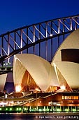 australia stock photography | Sydney Opera House and Harbour Bridge At Dusk, Sydney, NSW, Australia, Image ID AU-SYDNEY-OPERA-HOUSE-0002. 