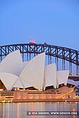 australia stock photography | Sydney Opera House and Harbour Bridge At Twilight, The Royal Botanic Garden, Sydney, NSW, Australia, Image ID AU-SYDNEY-OPERA-HOUSE-0029. Vertical stock image of the Sydney Opera House and Harbour Bridge at twilight as it was seen from the Royal Botanic Garden in Sydney, NSW, Australia.