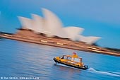 australia stock photography | Water Taxi is Passing by Sydney Opera House, Sydney, New South Wales (NSW), Australia, Image ID AU-SYDNEY-WATER-TAXI-0001. 