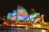 australia stock photography | Lighting the Sails - Vivid Sydney 2011, Sydney, NSW, Australia, Image ID VIVID-SYDNEY-LIGHTING-THE-SAILS-0022. 