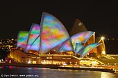 australia stock photography | Lighting the Sails - Vivid Sydney 2011, Sydney, NSW, Australia, Image ID VIVID-SYDNEY-LIGHTING-THE-SAILS-0046. 