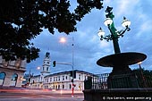 australia stock photography | University of Ballarat and Burke and Wills Fountain at Twilight, Ballarat, VIC, Australia, Image ID AU-BALLARAT-0002. 