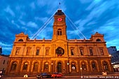 australia stock photography | Ballarat Town Hall at Dusk, Ballarat, VIC, Australia, Image ID AU-BALLARAT-0004. 