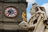 australia stock photography | Ballarat Town Hall and Queen Victoria Statue, Ballarat, VIC, Australia, Image ID AU-BALLARAT-0013. 