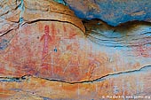 australia stock photography | Aboriginal Rock Art Paintings at Ngamadjidj Shelter, Grampians National Park, Victoria (VIC), Australia, Image ID NGAMADJIDI-SHELTER-0007. Close-up stock image of the paintings at Ngamadjidj - Aboriginal Rock Art Site in the Grampians National Park (Gariwerd), Victoria (VIC), Australia.