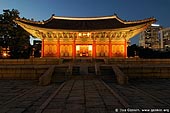 korea stock photography | Junghwajeon Hall at Night at Deoksugung Palace in Seoul, South Korea, Seoul, South Korea, Image ID KR-SEOUL-DEOKSUGUNG-0001. 