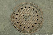 korea stock photography | Manhole Cover in Seoul, South Korea, Seoul, South Korea, Image ID KR-SEOUL-0019. 