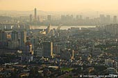 korea stock photography | Seoul city at Dusk, The view from N Seoul Tower in Seoul, South Korea provides a breathtaking 360 degree view of the city., Image ID KR-SEOUL-NAMSAN-0003. 