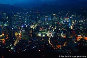 korea stock photography | Seoul city at Night, The view from N Seoul Tower in Seoul, South Korea provides a breathtaking 360 degree view of the city., Image ID KR-SEOUL-NAMSAN-0005. 