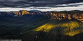 landscapes stock photography | Grose Valley from Evans Lookout, Blackheath, Blue Mountains National Park, NSW, Australia, Image ID AU-EVANS-LOOKOUT-0001. Evans Lookout is located at the top of the escarpment at the end of Evans Lookout Road in Blackheath, Blue Mountains National Park, NSW, Australia. This is the beginning of a number of tracks in and out of the Gorge including the Grand Canyon walk and the Cliff Top Track to Govetts Leap. From this point you have magnificent views of the Grose Valley and Govetts Gorge.