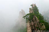 landscapes stock photography | View from Flying-over Rock Lookout, Baiyun Scenic Area, Huangshan (Yellow Mountains), China, Image ID CHINA-HUANGSHAN-0002. 