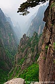 landscapes stock photography | Looking Down Xihai (West Sea) Grand Canyon, Echo Wall Lookout, Baiyun Scenic Area, Huangshan (Yellow Mountains), China, Image ID CHINA-HUANGSHAN-0013. View into Xihai Grand Canyon (West Sea) from Echo Wall lookout at Huangshan Mountains in Anhui province of China.