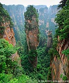 landscapes stock photography | Avatar Hallelujah Mountain, Tianzi Mountain Nature Reserve, Zhangjiajie National Park, Hunan, China, Image ID CHINA-WULINGYUAN-ZHANGJIAJIE-0003. The 'Nan Tian Yi Zhu' mount in Zhangjiajie National Park of Hunan Province in China is also known as 'South Pillar of the Heaven', 'Pillar Between Heaven and Earth', 'Southern Sky Column' and 'Heaven and Earth Column'. This stunning mountain inspired James Cameron and he created the magical 'floating peaks' in his 'Avatar' movie. After the movie the peak was renamed to 'Avatar Hallelujah Mountain'.