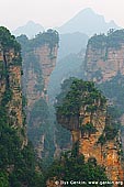 landscapes stock photography | Mountains in Wulingyuan Scenic Area, Zhangjiajie National Park, Hunan, China, Image ID CHINA-WULINGYUAN-ZHANGJIAJIE-0005. Sandstone mountains and peaks in Yuanjiajie, Wulingyuan Scenic Area of Zhangjiajie National Forest Park in Hunan Province of China.