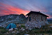 landscapes stock photography | Seaman's Hut at Sunset, Kosciusko National Park, Snowy Mountains, NSW, Australia, Image ID AU-KOSCIUSKO-0002. 