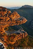 landscapes stock photography | Sunset at the Balconies, Reed Lookout, Formerly known as the 'Jaws of Death', Grampians National Park (Gariwerd), Victoria, Australia, Image ID GRAMP-0007. 