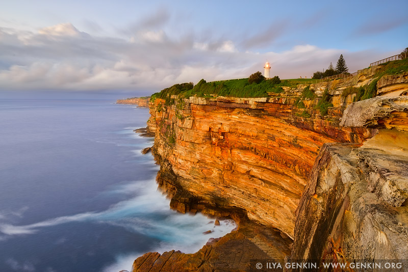 The Macquarie Lighthouse and Cliff, Watsons Bay, Sydney, NSW, Australia