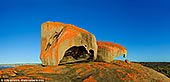 landscapes stock photography | The Remarkable Rocks at Sunrise, Flinders Chase National Park, Kangaroo Island, SA, Australia, Image ID KI-REMARKABLE-ROCKS-0008. Located in the Flinders Chase National Park, Remarkable Rocks from a distance look like just a bunch of rocks somehow dumped in the middle of nowhere. However as you drive closer you realise they are a beautiful cluster of granite boulders, in parts orange/red in colour, due to lichen, a fungal organism, attached to the rocks. The rocks are an amazing place for some epic photo opportunities, but be careful of the strong winds which have been known to blow people right off the cliff side!