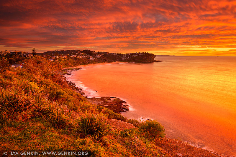 Sunrise at Bungan Beach, Sydney, NSW, Australia