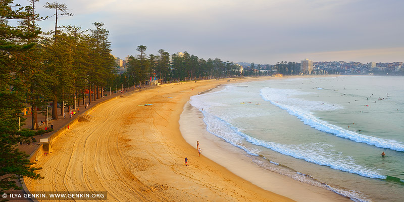 Manly Beach at Sunrise, Manly, Sydney, NSW, Australia