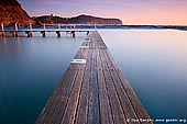landscapes stock photography | Early Morning at Narrabeen Tidal Pool, Narrabeen Beach, Sydney, NSW, Australia, Image ID AU-NARRABEEN-0002. Stock image of calm waters at Narrabeen Tidal Pool on famous Sydney's Northern Beaches in NSW, Australia early in the morning just after Sun got above horizon.