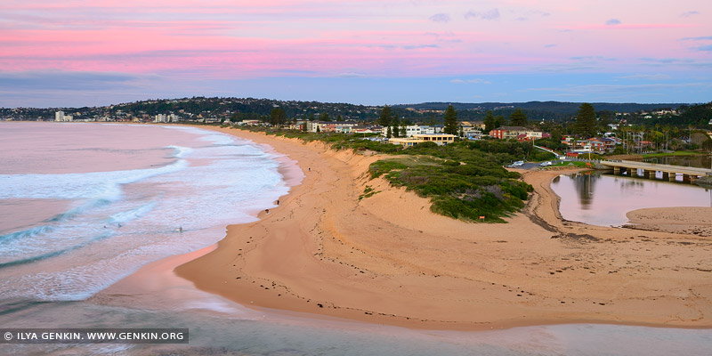 Narrabeen Beach at Dawn, Narrabeen Beach, Sydney, NSW, Australia