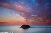 landscapes stock photography | Sunset Over Barrenjoey Headland, Palm Beach, Sydney, NSW, Australia, Image ID PALM-BEACH-BARRENJOEY-0010. Fascinating cloud formations of extraordinary hues fill the sky at sunset over Barrenjoey Headland and Palm Beach in NSW, Australia. Another day comes to an end in the South Pacific. This photo taken at the West Head lookout in the Ku-ring-gai Chase National Park during sunset shows the landscape of the Barrenjoey Headland and the lighthouse on the top.