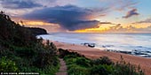 landscapes stock photography | Stormy Morning at Turimetta Beach, Turimetta Beach, Sydney, NSW, Australia, Image ID TURIMETTA-BEACH-0001. Turimetta on Northern Beaches in Sydney, NSW, Australia is a hidden jewel for Sydney seascape enthusiast. Almost at any morning you can see photographers there capturing beautiful sunrise like on this picture.