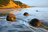 landscapes stock photography | Moeraki Boulders at Sunrise, Otago, South Island, New Zealand, Image ID NZ-MOERAKI-BOULDERS-0004. 