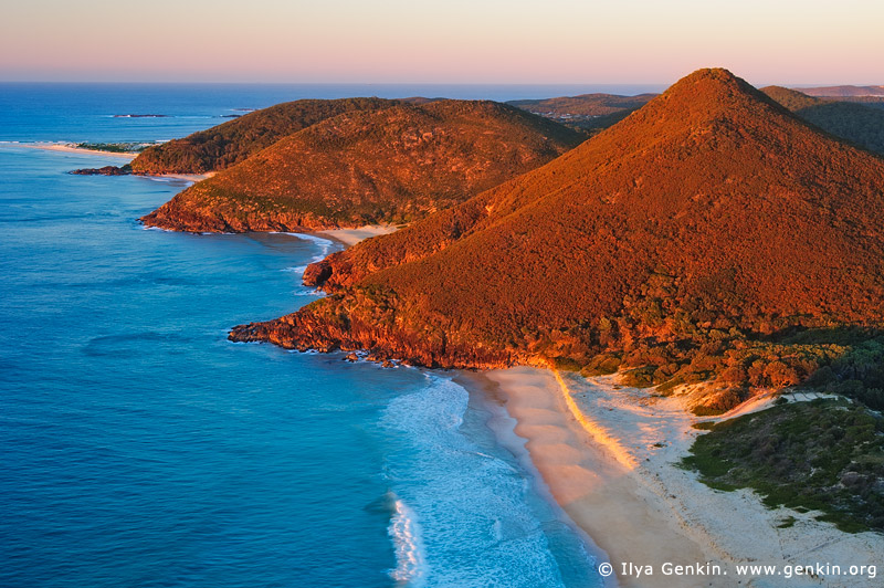 landscapes stock photography | Zenith Beach at Sunrise, Tomaree National Park, Port Stephens, NSW, Australia, Image ID AU-ZENITH-BEACH-0001