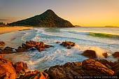 landscapes stock photography | Zenith Beach at Sunrise, Tomaree National Park, Port Stephens, NSW, Australia, Image ID AU-ZENITH-BEACH-0005. The picturesque Zenith Beach is a short walk from either the lower or upper Zenith Beach carparks. It is a popular picnic and surfing beach, especially in the summer months. It is very beautiful at sunrise when the first rays of the sun highlights the shore.