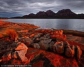 landscapes stock photography | The Hazards at Sunset, Coles Bay, Freycinet National Park, Tasmania (TAS), Australia, Image ID TAS-COLES-BAY-0001. Golden sunset at the Coles Bay, Tasmania. Coles Bay sits at the foot of the granite mountains known as The Hazards and on the edge of the world-renowned Freycinet National Park and Wineglass Bay.