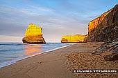 landscapes stock photography | Sunrise at The Gibson Steps, The Twelve Apostles, Great Ocean Road, Port Campbell National Park, Victoria, Australia, Image ID APOST-0023. Just near the Twelve Apostles on the Great Ocean Road in Victoria, Australia, the Gibson Steps is a fantastic location to descend from the clifftops to the wild beach. Access to the sands is via a dramatic cliff-hanging walkway, but this wild beach is definitely not a place to swim. However it is a very popular place for picnics and watching sunsets. There's nothing like watching the sun setting behind the 12 Apostles.