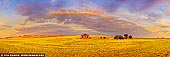 landscapes stock photography | Midnight Oil Cottage at Sunset, Burra, South Australia (SA), Australia, Image ID AU-BURRA-ABANDONED-FARMHOUSE-0003. This stone cottage outside Burra in South Australia is a true blue Aussie 'rock' icon. It is the second best view in South Australia according to the Australian Traveller. This old homestead at the foot of the Mt Lofty Ranges was abandoned long ago by smallholders unable to sustain a livelihood on this rain-starved land. Ironically, this iconic scene of golden rural Australia is looking a lot greener now after all the recent rain - if you visit in September-October, you might even find it surrounded by canola in bloom, though the crops are rotated. Hence you might not see this this exact scene. Drive north on the Barrier Highway for 6km from the centre of the historic town of Burra – once a major copper mining centre and also a location used in the filming of Breaker Morant. You'll see the homestead on your right about 100m off the road. But bear in mind it's on private property, so unless you ask permission for a closer look, you can only view it from the road. The building faces west so visit in the late afternoon to see it in its best light.