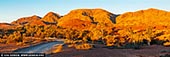 landscapes stock photography | Sunset at The Bunkers and Wilkawillina Gorge, Ikara-Flinders Ranges National Park, SA, Australia, Image ID AU-SA-FLINDERS-0028. Panoramic image of The Bunkers and Wilkawillina Gorge at Sunset in Ikara-Flinders Ranges National Park, SA, Australia.